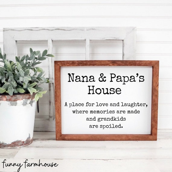 Grandparents House Sign Customize the Names Gift for - Etsy Finland Grandparents House Sign Customize the Names Gift for - Etsy Finland