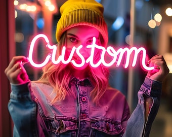 Custom Neon Sign | Neon Sign | Wedding Signs | Name Neon Signs | LED Neon Light Sign | Wedding Bridesmaid Gifts | Wall Decor | Home Decor