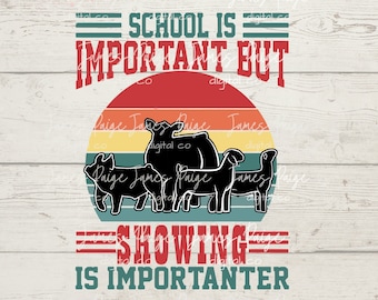 Stock Show Life PNG: Livestock Sublimation Design (Digital Download)