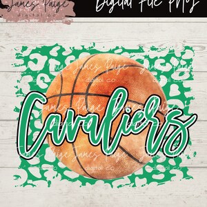 Basketball Leopard Print PNG | Sublimation | Cavaliers Basketball | Basketball T-Shirt| Basketball PNG| Basketball MASCOT | Basketball Mom