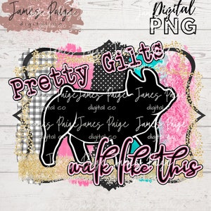 Show Pig PNG | PIG Digital File for Sublimation | Stock Show Shirt Design | Pig Design | Stock Show Mom | Digital Print | Sublimation