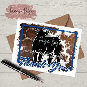 Gracias Nota Archivo Digital / Mostrar Steer Gracias / Mostrar Diseño Steer / Venta Premium Gracias / Stock Show Gracias Tarjeta / Digital