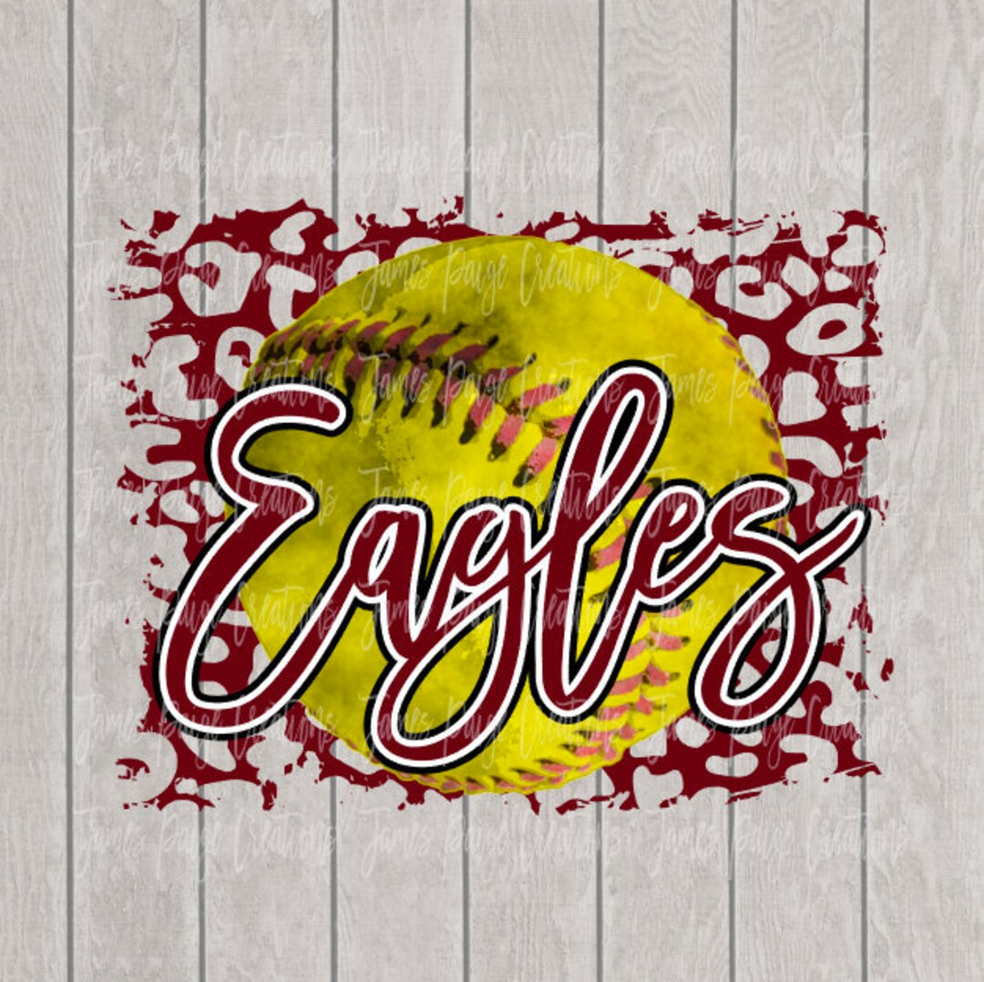 Softball PNG Eagles Softball Sublimation Eagles Mascot Etsy