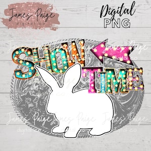 Fichier numérique LAPIN |Sublimation| Design lapin, 4H et design lapin, stock show mom, lapin fichier PNG | Ferme