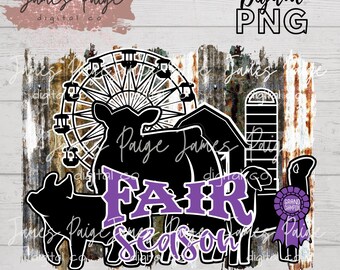 Feria de ganado PNG / Temporada de ferias / Feria de ganado digital / Sublimación / Vida de la feria de ganado / Sublimación de animales de exhibición / Feria de ganado png / Feria de ganado