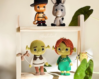 Shrek Set - Amigurumi Pattern (PDF File ENGLISH / ESPANÕL)