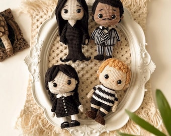 The Addams Family Set - Amigurumi Pattern (PDF File ENGLISH / ESPANÕL)