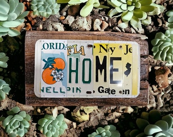 Home - NJ and FL license plate sign