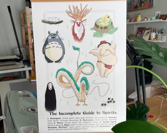 Incomplete Guide to Spirits 11x17 Poster - Studio Ghibli - Hayao Miyazaki