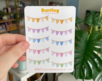 Planner Stickers - Animal Crossing Bunting