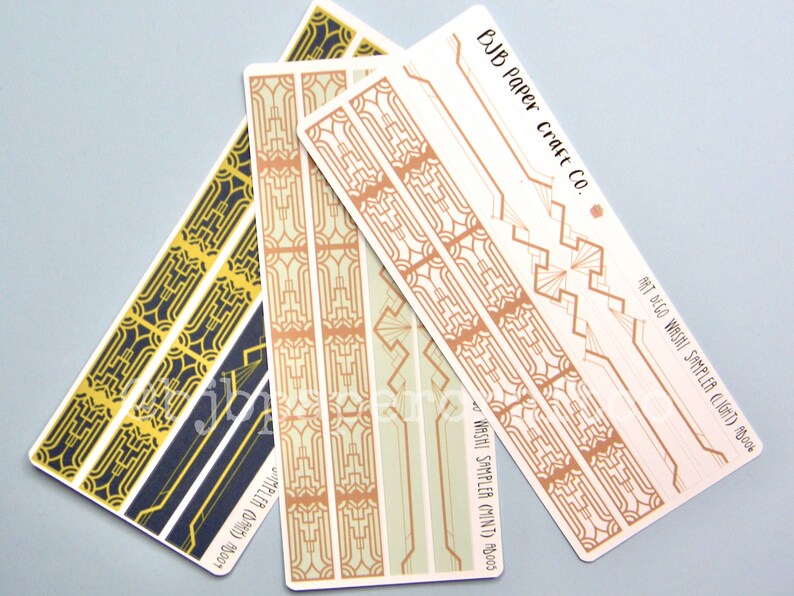 Art Deco Roaring 20\u2019s Washi Sampler Planner Stickers