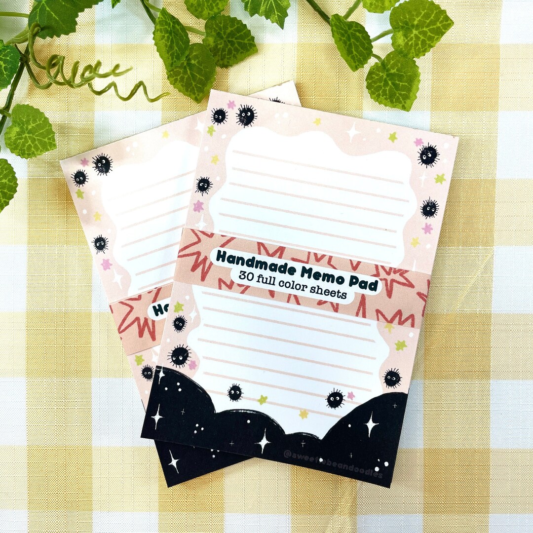 Soot Sprite Memo Pad - Ghibli Memo Pad - Spirited Away Memo Pad - Duck ...