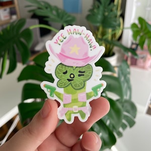 Yee Haw Haw Korok Cowboy Sticker image 1