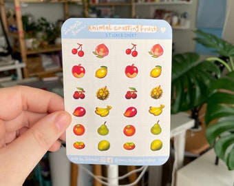 Animal Crossing Fruits - Planner Stickers - Bullet Journal Stickers - Scrapbooking Stickers