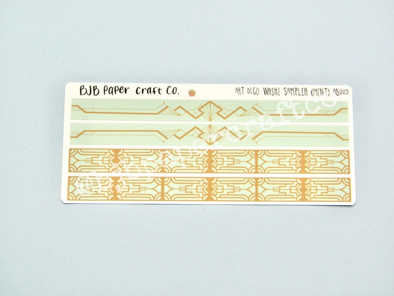 Art Deco Roaring 20\u2019s Washi Sampler Planner Stickers