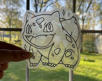 Bulbasaur Sun Catcher Window Cling