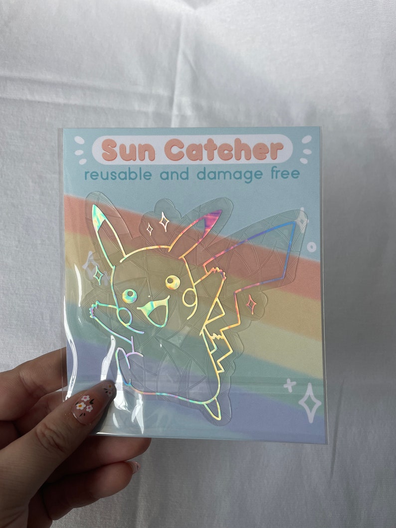 Pikachu Sun Catcher Window Cling image 3