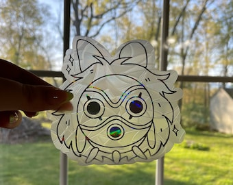 San's Mask Princess Mononoke Sun Catcher Window Cling