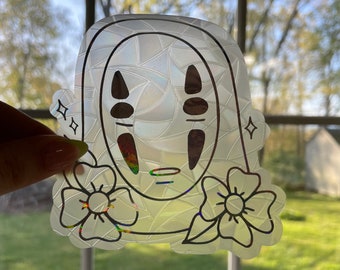 No Face Sun Catcher Window Cling