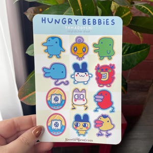 Tamagotchi Large Vinyl Sticker Sheet