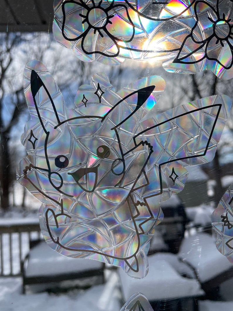 Pikachu Sun Catcher Window Cling image 2
