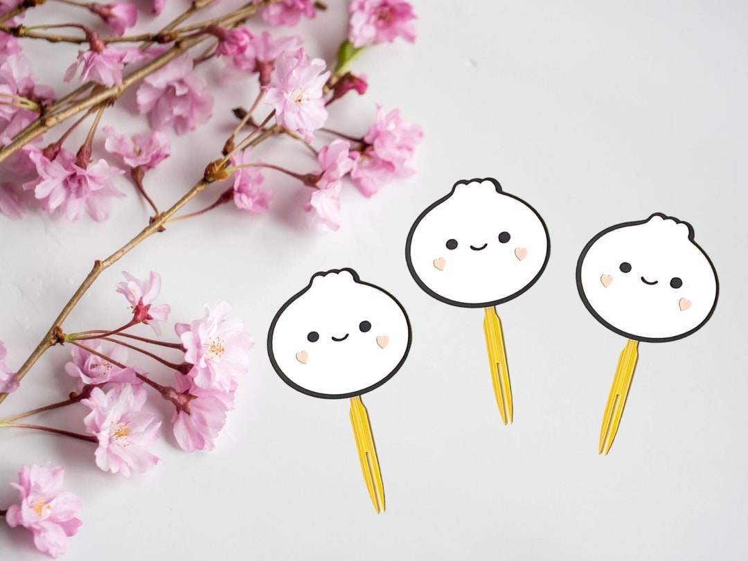 Dumpling Cupcake Topper and Food Pick for A Dumpling Baby Etsy