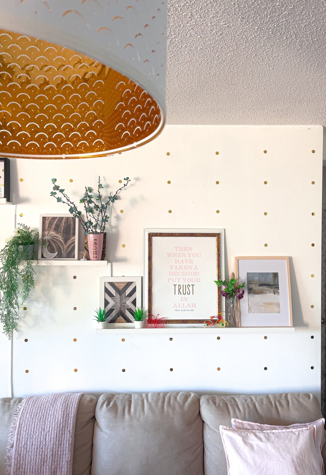 3D Gold Circle Sticker Wall Decal for Home Decoration Peel Etsy