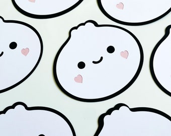 Layered Dumpling Die Cut For A Dumpling Baby Shower, Little Dumpling Party Decoration, Kawaii Asian Food Die Cut, Bao Baby Shower Party