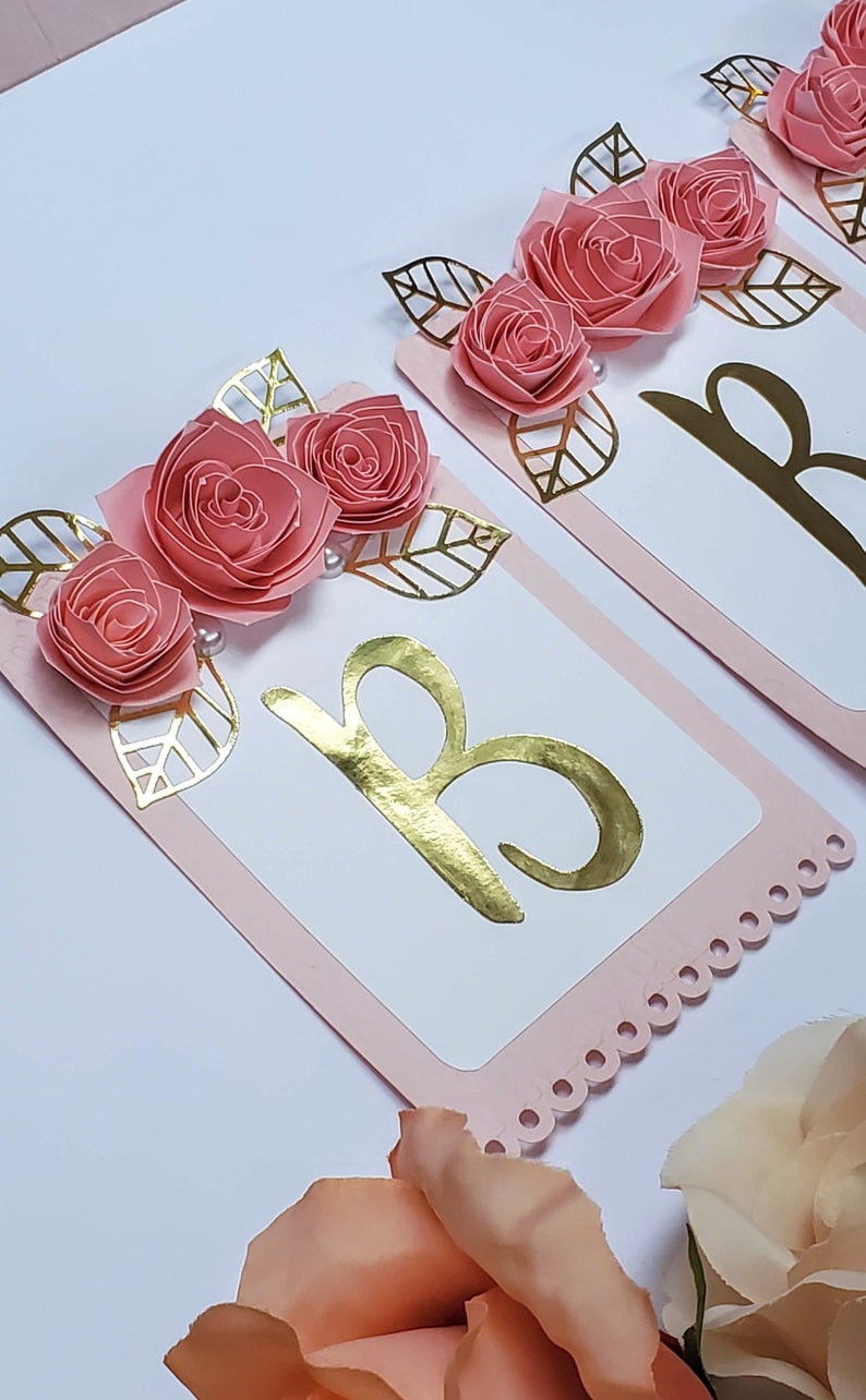 Pink Bride To Be Banner for a Bridal Shower or Bachelorette Party, Hen Party Decorations, Paper Flower Engagement Garland 画像 1
