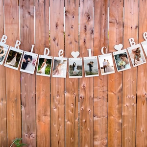 Bride To Be Photo Banner Bachelorette Party Decorations, Bridal Shower Decorations, Hen Do Party Photo Garland