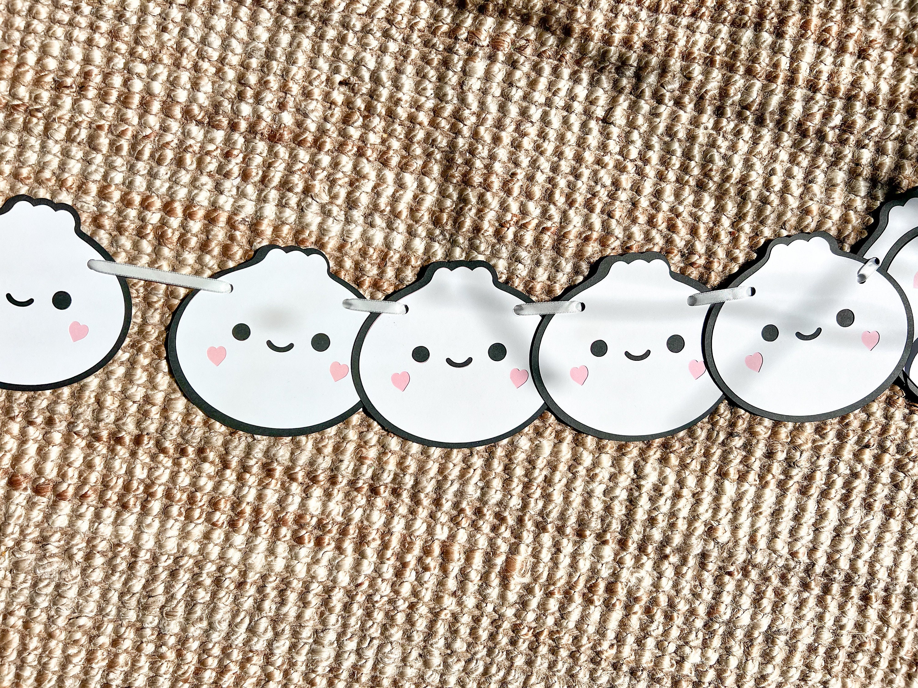 Dumpling Banner for Bao Baby Shower Decorations, Kawaii Bao Dimsum ...