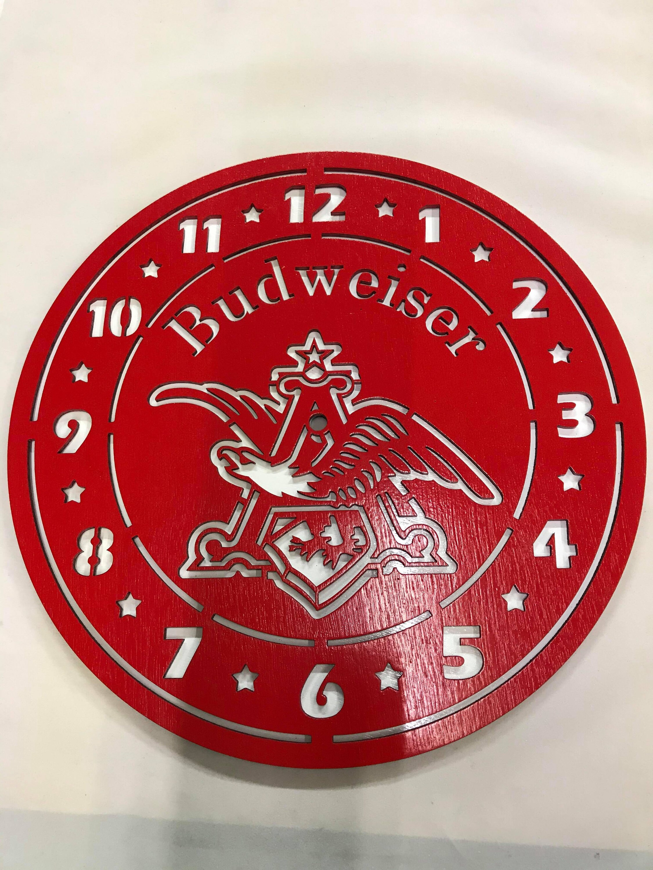 Budweiser Clock Etsy