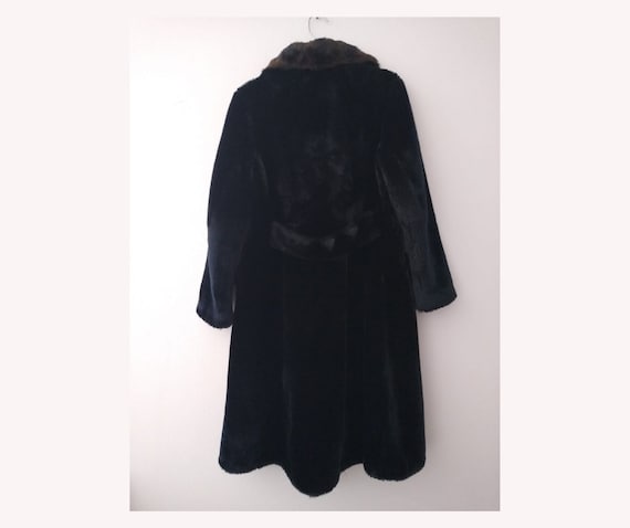 Coat BORGANA VINTAGE 50s-60s original black colou… - image 2