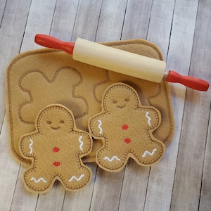 Pretend Cookies, Gingerbread Cookies Felt Cookies, Cookie Set, Pretend Food, Pretend Felt Food, Play Kitchen Food, Learning Toy, Felt Food