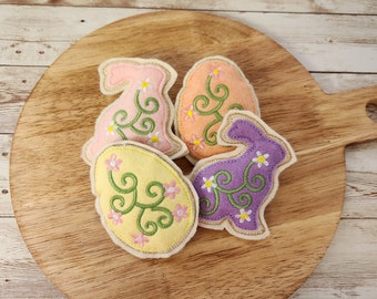 Easter Cookies, Felt Easter Cookies, Pretend Easter Cookies, Pretend Felt Food, Play Kitchen Food, Learning Toy, Preschool Toy, Felt Food
