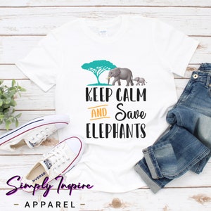 Elephant Shirt • Protect Elephant Shirts • Elephant Gift • Keep Calm And Save Elephants • Elephant Lover • Tank Top • Hoodies