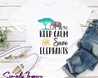 Elephant Shirt • Bescherm Elephant Shirts • Elephant Gift • Keep Calm And Save Elephants • Elephant Lover • Tank Top • Hoodies