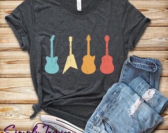 Electric Guitar Shirt - Gift For Guitarists - Acoustic Guitar Shirt - Musician Tee - Tank Tops - Hoodies - Unisex Tees