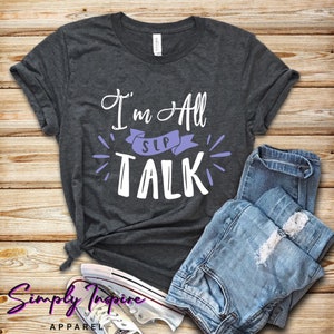 Speech Therapist Shirt • Speech Language Pathologist Shirt • SLP Tee • Speech Therapy Gift • I'm All Talk SLP Shirt • Gifts for Therapists