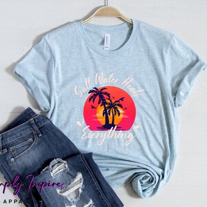 Vacation Shirt\ Salt Water Heals Everything Shirt\ Summer Tank Top\ Hello Summer Vacation\ Womens Beach Tee