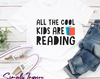 Camisa de lectura \ Camisa de regalo para amantes de los libros de lectura \ Camisa de maestro \ Todos los niños geniales están leyendo camisa \ Regalo para estudiantes \ Camisa de libro