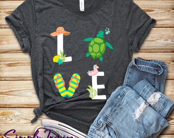 Turtle Shirt • Ocean Lover Shirt • Love Turtles Tshirt • Love Turtles Tee • Beach Shirt • Turtle Lover Shirt • Cute Turtle Tee • Hoodie
