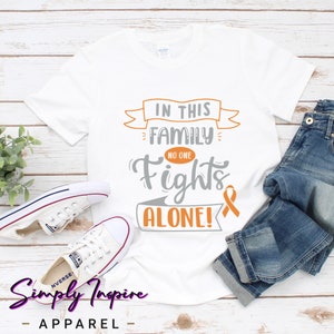 Support Shirt\ Awareness Shirt\ In This Family No One Fights Alone Shirt\ Shirts for Women\ Fight Cancer Shirt