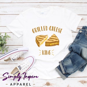 Grilled Cheese Lover Shirt • Grilled Cheese King • Funny Mens Shirt • Cooking Chef Tee • Grilled Cheese Lover • Hoodies