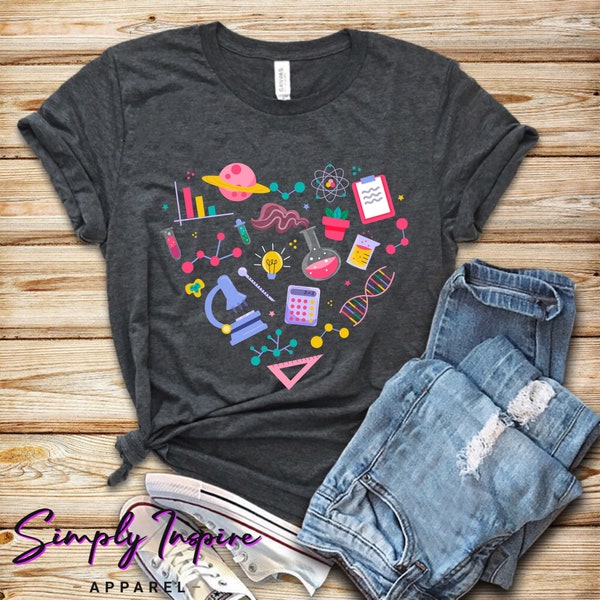 Love Science Shirt • Science Teacher Shirt • Science Lover Shirt • Science March Shirt • Chemistry Shirt • I Heart Science T-shirt • Hoodies
