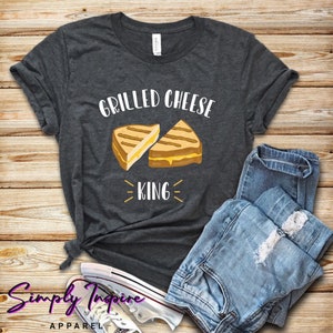 Grilled Cheese Lover Shirt • Grilled Cheese King • Funny Mens Shirt • Cooking Chef Tee • Grilled Cheese Lover • Hoodies