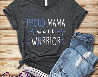Camisa de concientización sobre la diabetes - Camisa de páncreas de insulina tipo uno - Camisa orgullosa de mamá de un guerrero con diabetes - Mes de caminata de diabetes - Support T1D Hoodies
