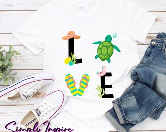 Turtle Shirt • Ocean Lover Shirt • Love Turtles Tshirt • Love Turtles Tee • Beach Shirt • Turtle Lover Shirt • Cute Turtle Tee • Hoodie