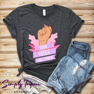 Feminist Shirt\ Feminist\ Your Voice Has Power Shirt\ Feminist T-Shirt\ Feminism\ Womens Rights Gift\ Feminist Movement