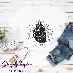 Heart Warrior Shirt\ Warrior Dad Shirt\ CHD Shirt\ Love Shirt\ Coronary Heart Disease Awareness\ Matching Shirts\ Unisex Tee